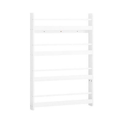 SoBuy Kinderboekenkast - 4 Planken - 80 x 12 x 118 cm - Wit