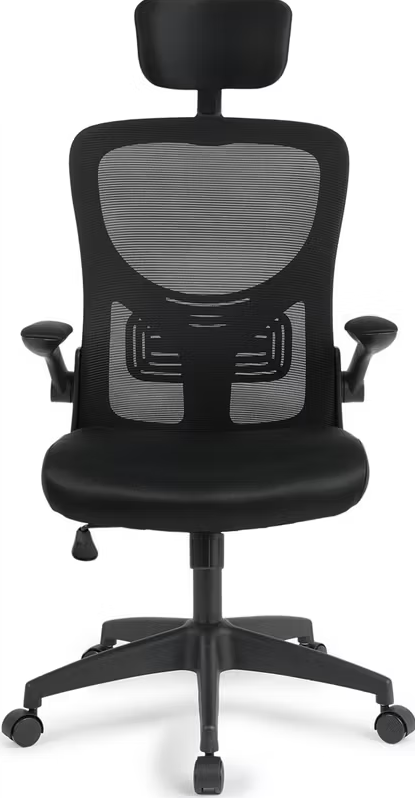 Lifa Living Bureaustoel Liverpool - 116,5-126,5 x 63 x 60,5 cm - Zwart