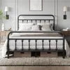 Yaheetech Metalen Bedframe met Lattenbodem - Zwart - 140 x 200 cm