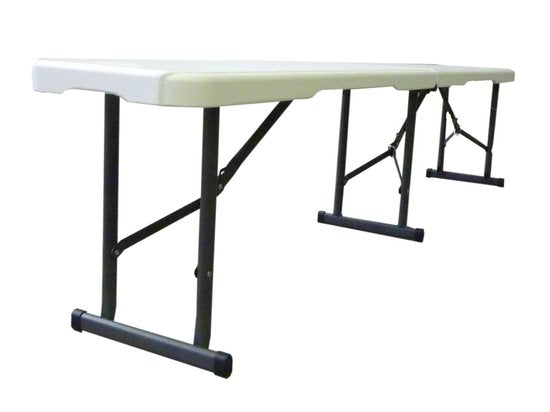Lifetime - Bank inklapbaar - Kunststof - 180 cm - wit