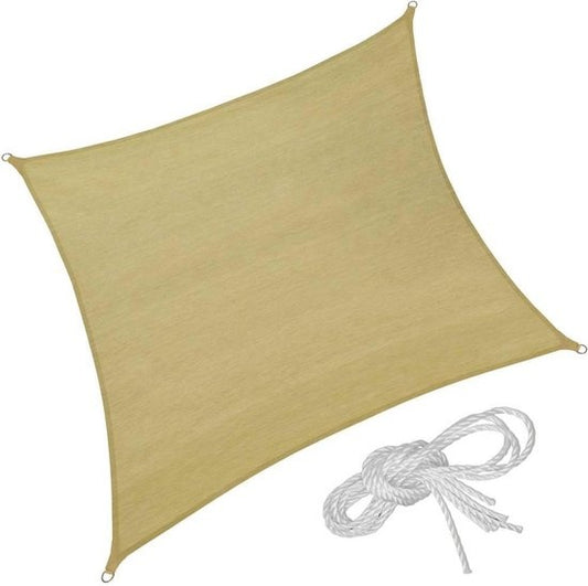 TecTake - Vierkant zonneluifel 540 x 540 x 540 cm - 402607