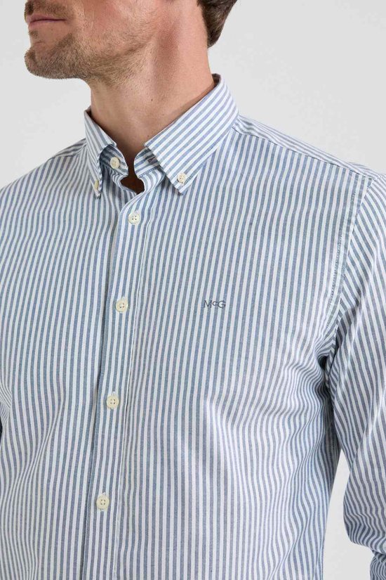 McGregor Overhemd Overhemd Oxford Grote Streep Navy Mannen Maat - XL
