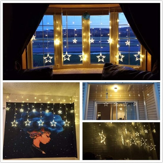 Giftmas Sterrengordijn - Kerstverlichting - 2.5m