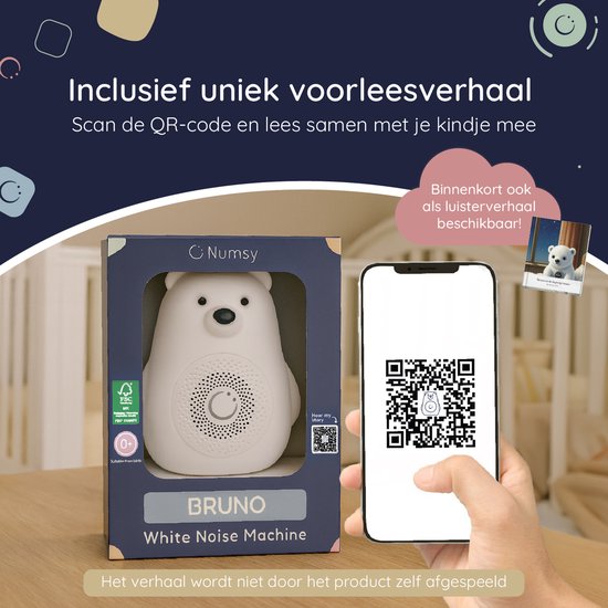 Numsy Bruno White Noise Machine Baby - Witte Ruis Apparaat - 2025