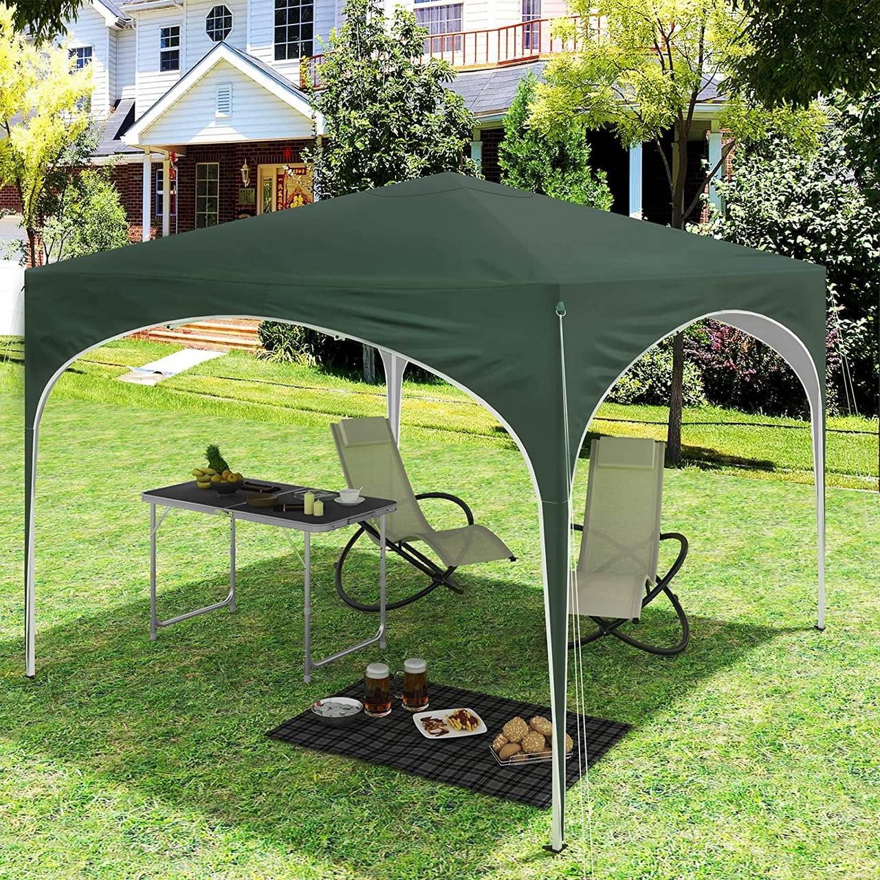 WOLTU Paviljoen Pop-Up - Waterdicht - Groen - 3x3m