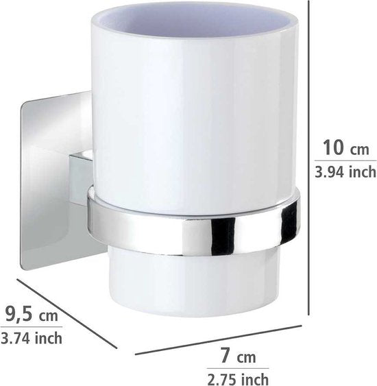 Turbo-Loc® Tandenborstelbeker Quadro Bevestigen zonder boren