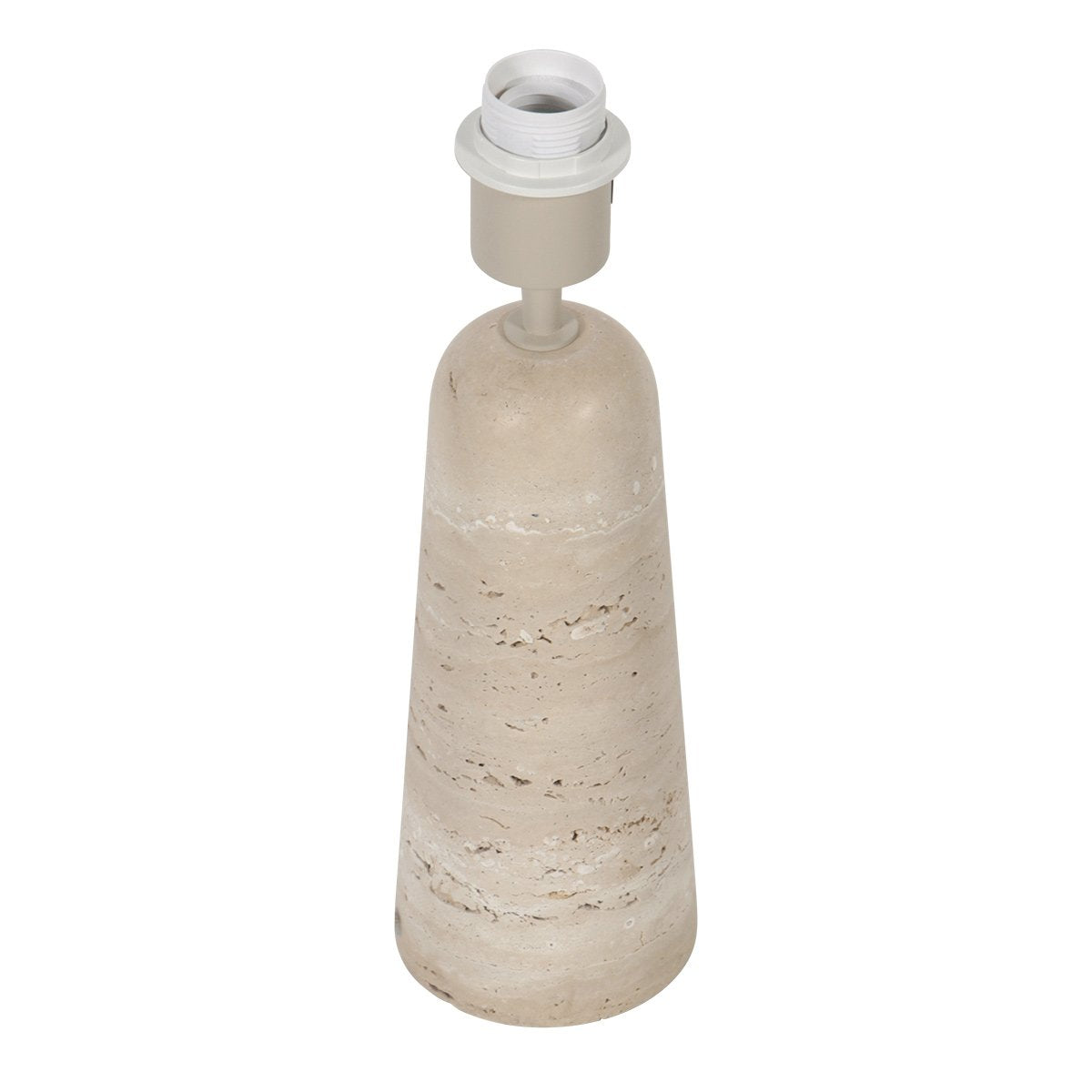 Anne Lighting - tafellamp - Travino - crème - steen - Ø 10cm - E27 - 4401CR