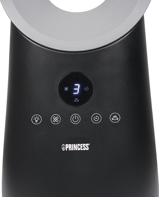 Princess Bladloze Torenventilator - 70 W - Met Afstandsbediening - Bladeless Fan - LED‑display - 4 Snelheden - Oscillerend - 351590