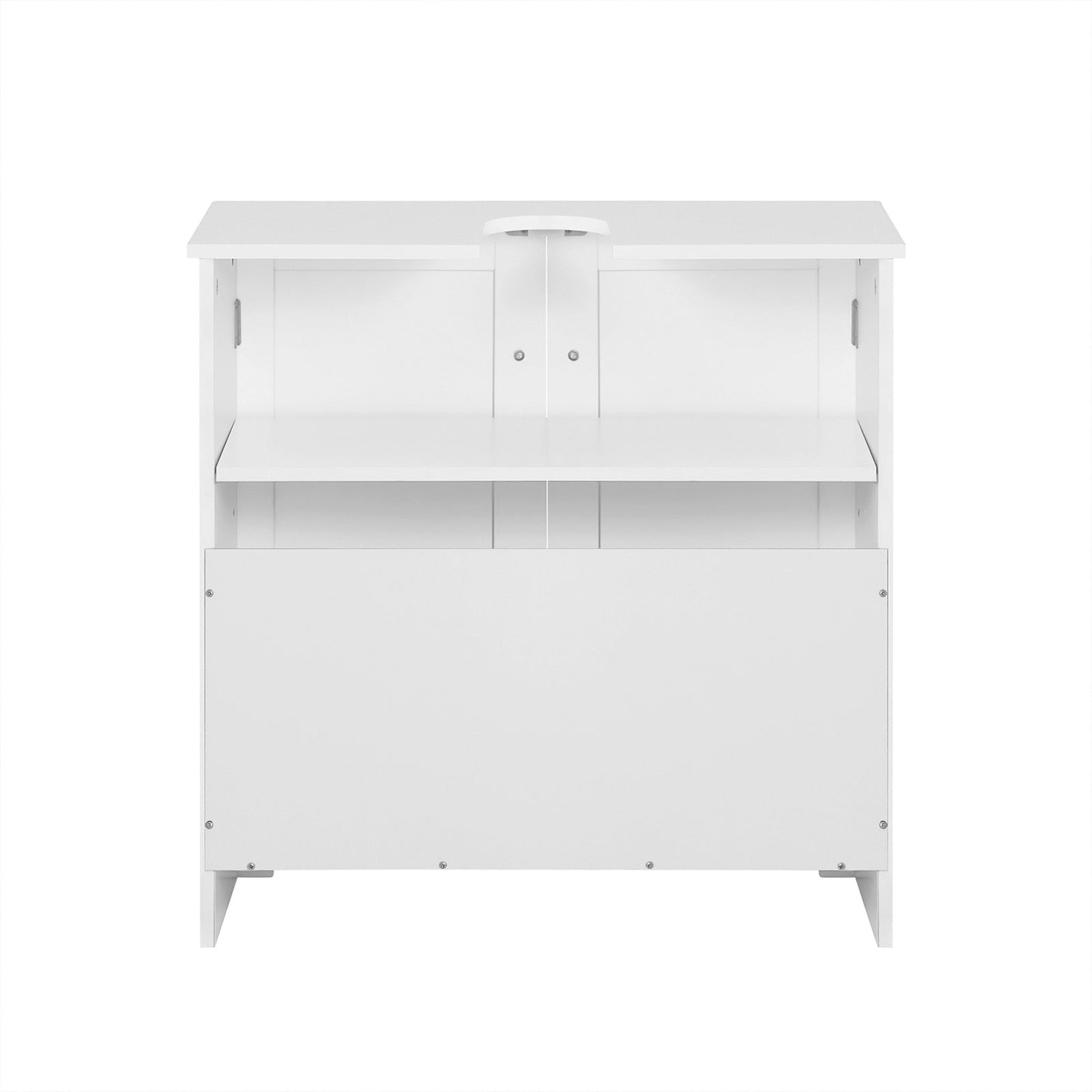SoBuy Wastafel Onderkast - 2 Deurs - 60 x 60 x 29 cm - Wit