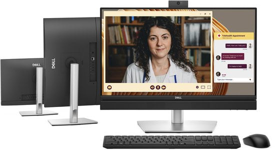 DELL Pro QC24251 - Alles-in-één PC - 24 inch - Core i5 - 16 GB RAM - 512 GB SSD - Windows 11 Pro - Webcam, Speakers & Microfoon