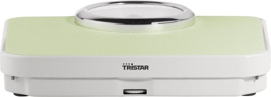 Tristar Weegschaal WG-2428 - Analoge Personenweegschaal - Tot 136 kg - Vintage design - Step-on-technologie - Anti-slip - Wit
