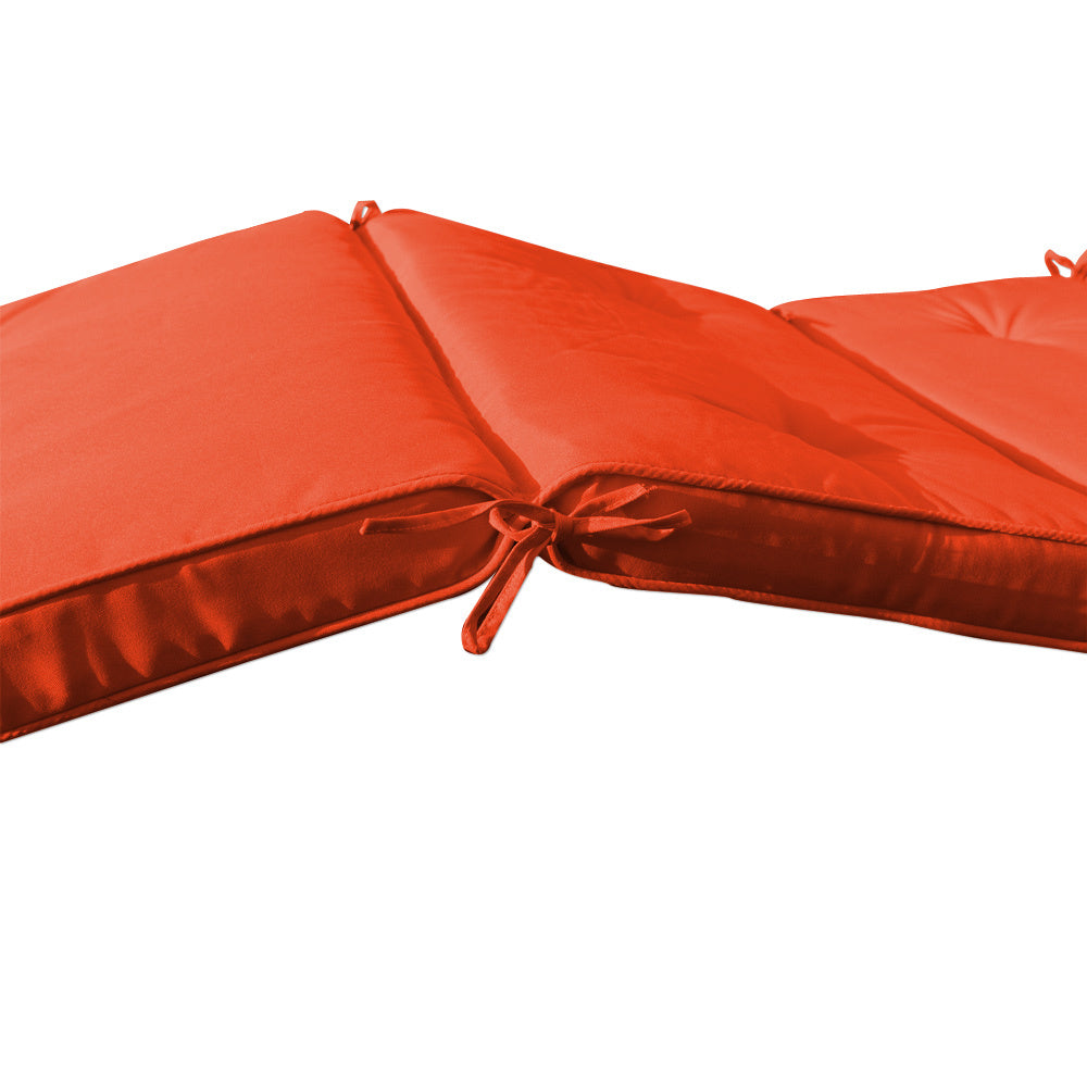Detex Ligbedkussen met Lussen - Oranje - 196x55x5cm