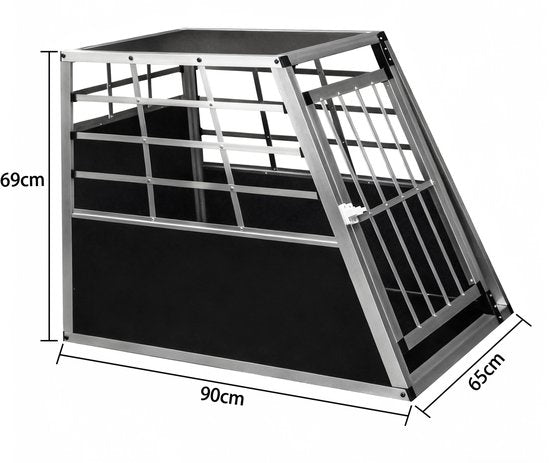 Bench voor auto - autobench - reisbench - hondenkooi auto - hondenhok - hondenbench - 65 cm x 90 cm x 69 cm