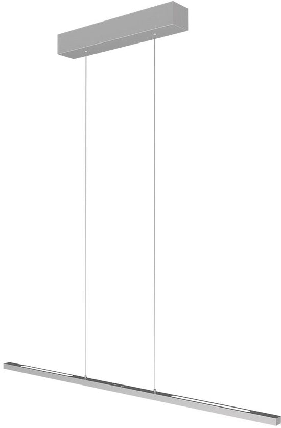 Hanglamp Bande 3994ST staal LED hanglamp met cable lift 114cm breed - Steinhauer, modern ontwerp, hoogte instelbaar, geïntegreerde LED verlichting, dimbaar licht