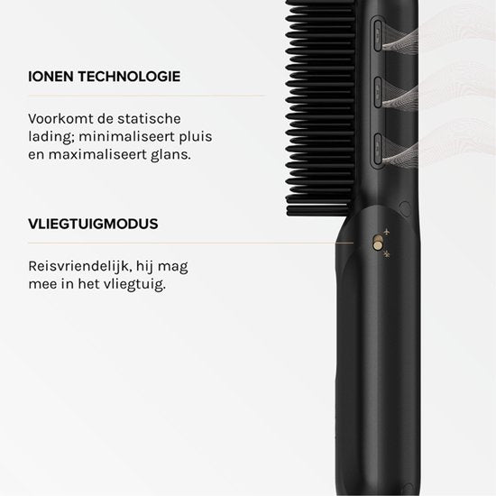 MAE® Touch Up - Draadloze Stijlborstel - Warmteborstel - Draadloze stijltang