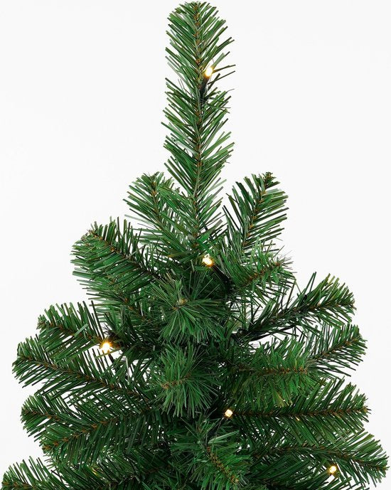 Black Box Trees Norton Kunstkerstboom in Pot met LED Verlichting - H90 x Ø50 cm - Groen