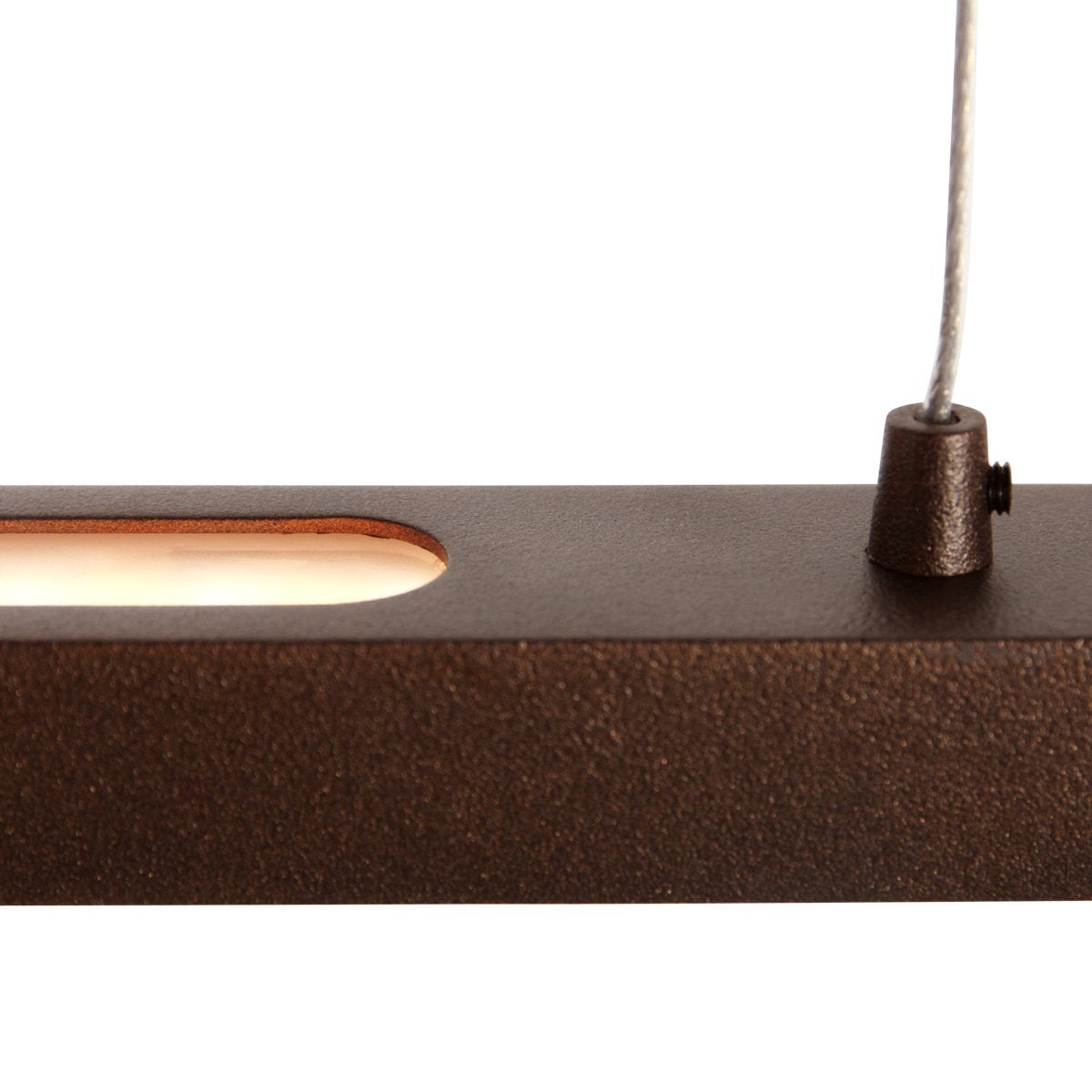 Hanglamp Bande 3995CA cacao - trendy metalen hanglamp 150cm breed met hoogte instelbaar systeem en geïntegreerde LED van Steinhauer