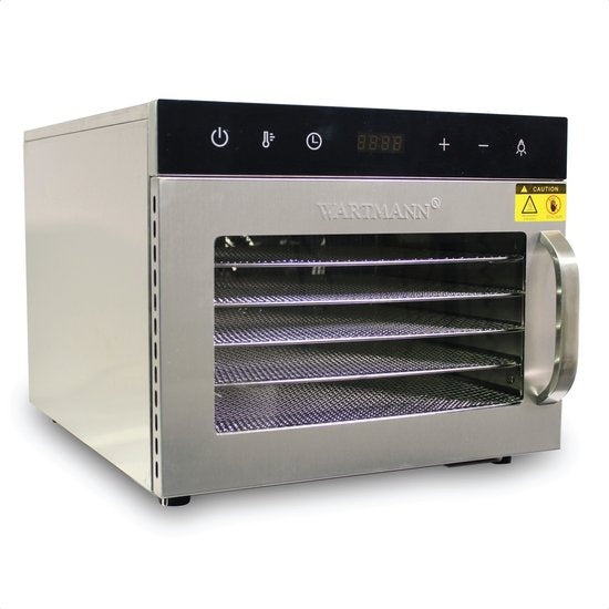 Wartmann 2206 DH voedseldroger, droogoven, dehydrator, RVS, 6-laags.