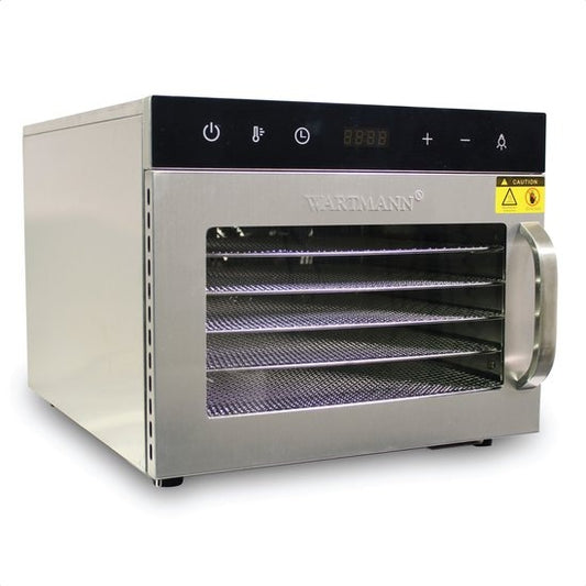Wartmann 2206 DH voedseldroger, droogoven, dehydrator, RVS, 6-laags.