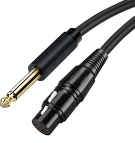 Drivv. Premium XLR Kabel - XLR female naar 6.35 mm jack male - Stereo Jack - 2 meter