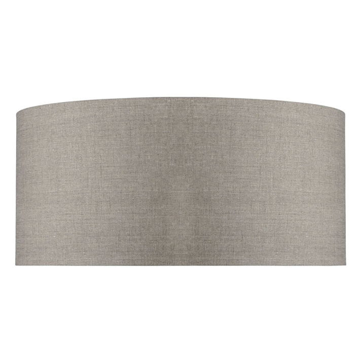 60x30 cm ronde lampenkap van katoen in donkere linnenkleur