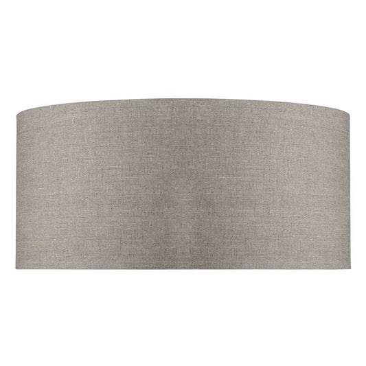 60x30 cm ronde lampenkap van katoen in donkere linnenkleur