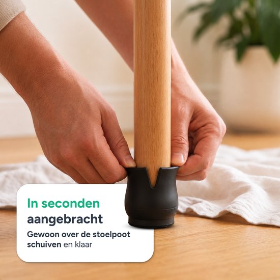 Stoelpoot beschermers - 32 stuks - Sokken - Stoelpootdoppen - Viltjes - Stoeldoppen - Stoelviltjes - Stoel - Rond - Stoelpoten beschermers - Dopjes - Sokjes - Vilt