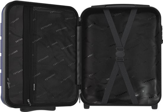 TRVLMORE Handbagagekoffer - 40x30x20 cm - Underseater - 24L - TSA-slot - 2 Wielen - Donkerblauw