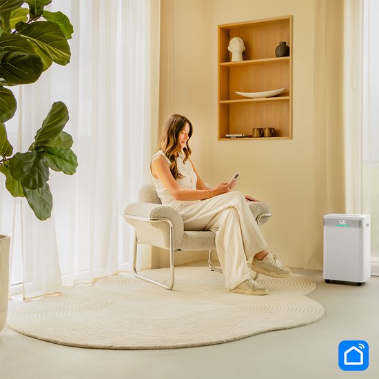 VONROC Luchtontvochtiger – 20L/dag – 4,5L watertank – Wifi & app-bediening – HEPA & Carbon Luchtfilter