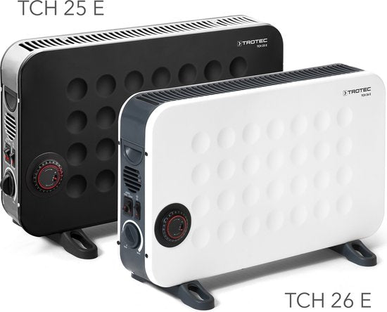TROTEC Elektrische kachel - Convector - TCH 26 E - tijdschakelaar - programmeerbaar - 3 standen - overhittingsbescherming - vorstbescherming