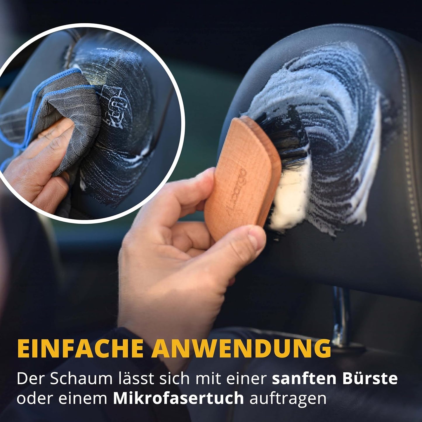 Licargo - Auto lederreiniger schuim - voor glad leer en kunstleer - 200 ml