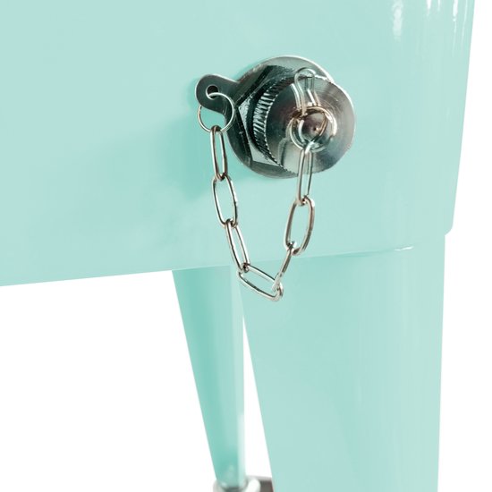 AXI Retro Cooler Mint - Koeler met wielen - 76L inhoud - Koelbox met aftapkraan