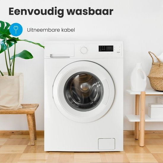 Auronic Elektrische Deken - Warmtedeken - 9 Warmtestanden - 1 Persoons - 160x120cm - Blauw