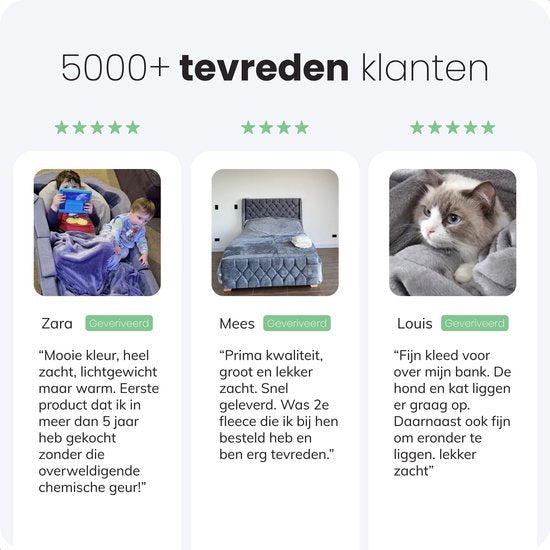Luft Fleece deken - 230x200cm - Extra groot en super zacht - Plaid - Bankdeken - Fleece Plaid - Warm Dekentje voor Bank