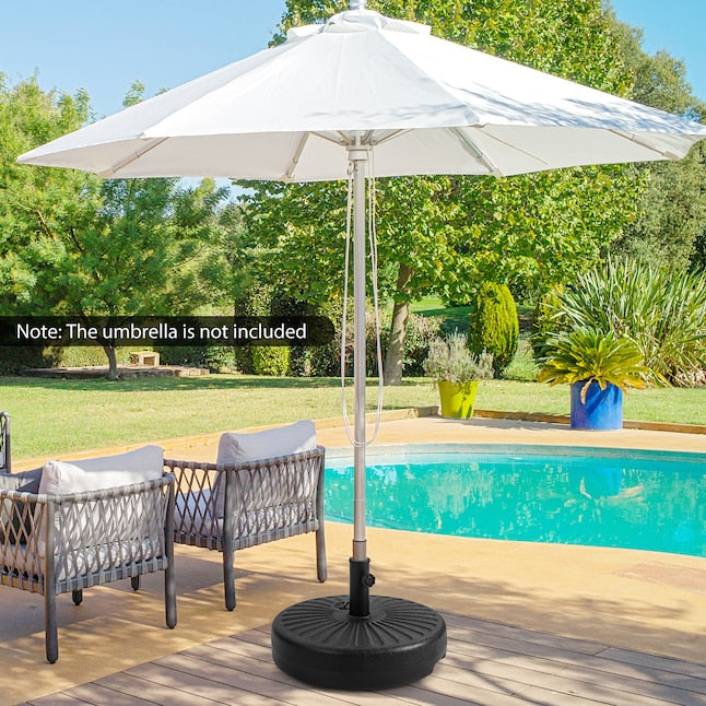 Coast Parasolvoet - Vulbaar - Ø51 cm - Max. 35 kg - Zwart