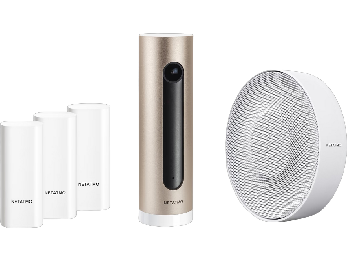 Netatmo Smart Alarmsysteem met Camera - Gezichtsherkenning & Sirene 110 dB - 165 x 65 x 65 mm