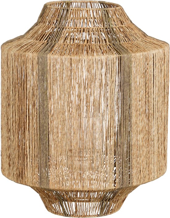 Mica Decorations Liliano Lantaarn - H51 x Ø40 cm - Jute - Donkergroen