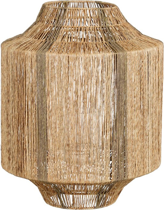 Mica Decorations Liliano Lantaarn - H51 x Ø40 cm - Jute - Donkergroen