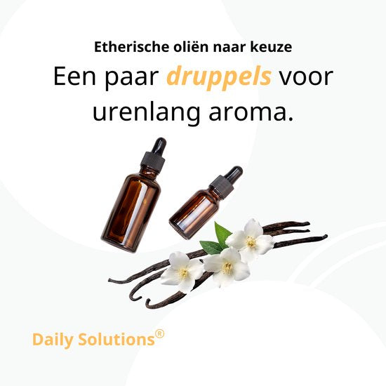 Daily Solutions® Aroma diffuser - Geur en Kleur - Luchtbevochtiger - aromadiffusers - Vernevelaar - Wit