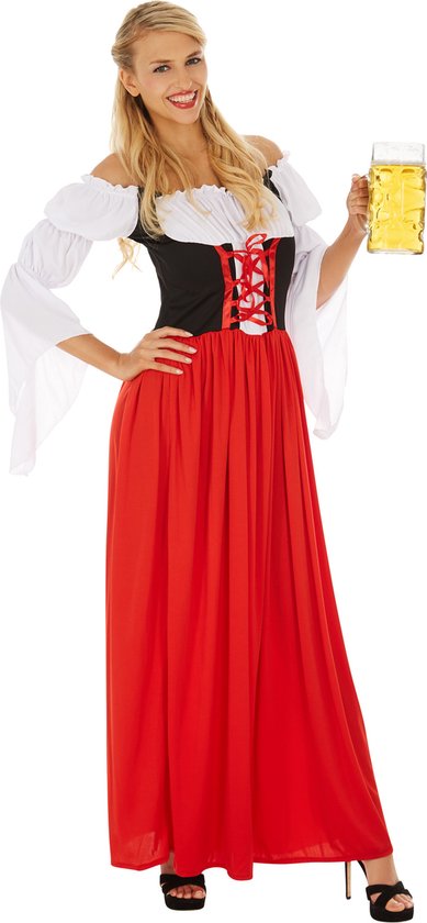 Dressforfun Dameskostuum feestelijke Dirndl Resi model 2 M - verkleedkleding kostuum halloween verkleden feestkleding carnavalskleding carnaval feestkledij partykleding - 304621