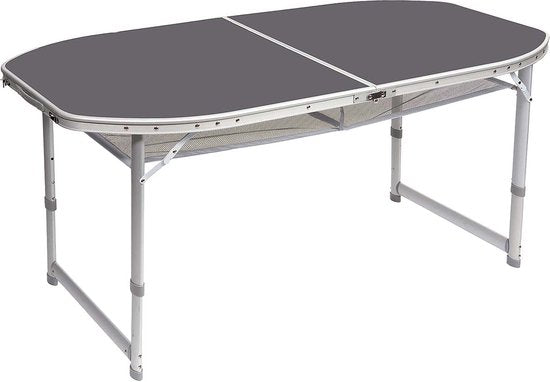 Bo-Camp - Tafel - Ovaal - Koffermodel - 150x80 cm