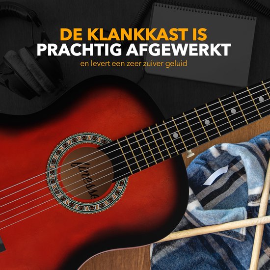Finesse Akoestische Gitaar - Starterset - Nylon Snaren - Klassieke Gitaar - Gitaar Kind & Volwassenen