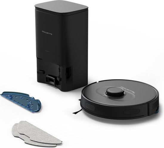 Rowenta X-Plorer Serie 75S+ RR8585 - Robotstofzuiger met dweilfunctie - Automatisch leegstation - Zwart