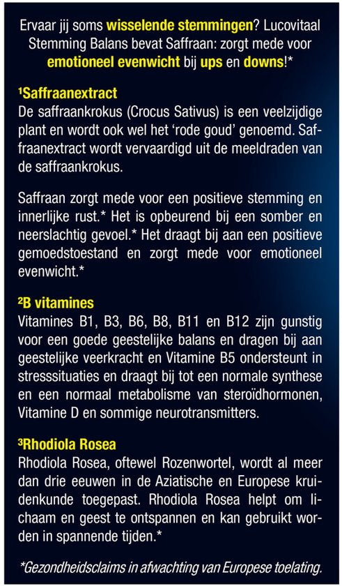 Lucovitaal Stemmingbalans 30 capsules