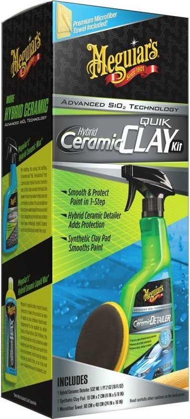 Meguiar's Hybrid Ceramic Synthetic Clay Kit – Keramische Synthetische Kleiset