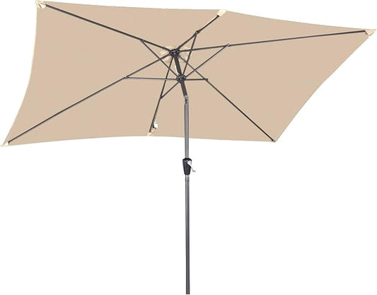 Angel Living Rechthoekige Parasol - 200 x 300 cm - Kantelbaar - Beige