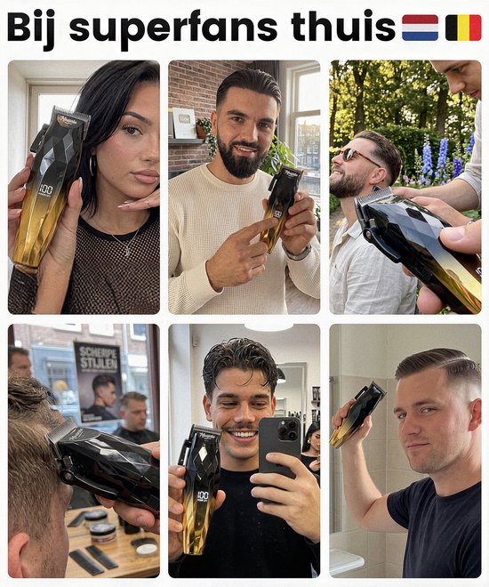Tondeuse Mannen Hoofdhaar - Kappersset 22 Delig - Haartrimmer Set met Kappersschaar - Trimmer voor Hoofd & Baard