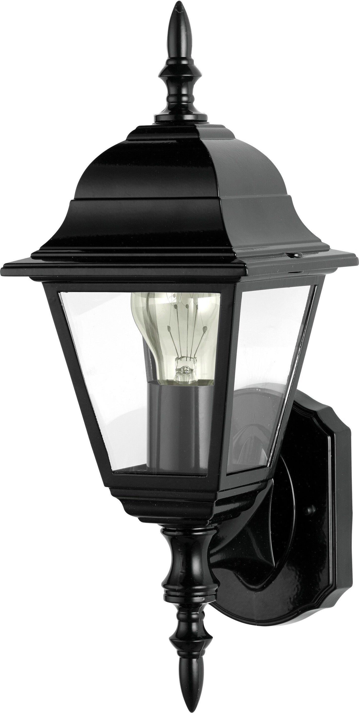 Intratuin Wandlamp Anna - Zwart Aluminium - 17,6 x 15,1 x 40,8 cm