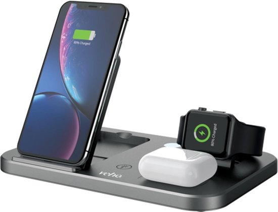 Veho DS-7 draadloos oplaadstation met LED nachtlampje