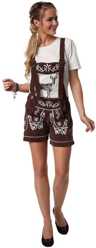 Dressforfun Lederhose Weißensee M - verkleedkleding kostuum halloween verkleden feestkleding carnavalskleding carnaval feestkledij partykleding - 302801